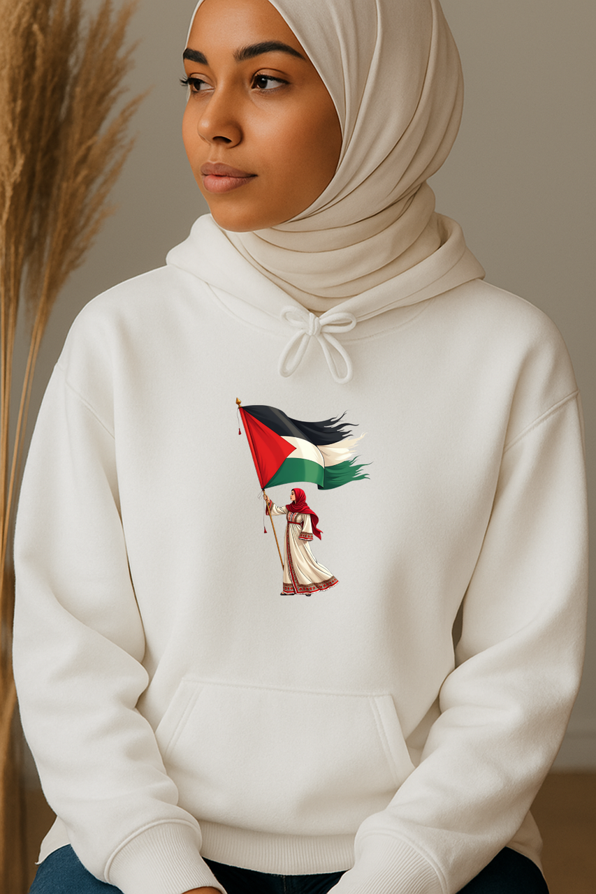 Ummah Trends Palestinian Flag Print Hoodie