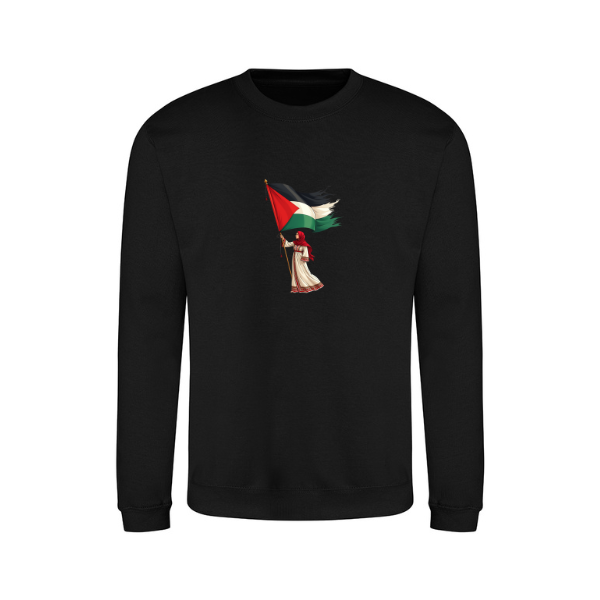Ummah Trends Palestinian Flag Print Sweatshirt