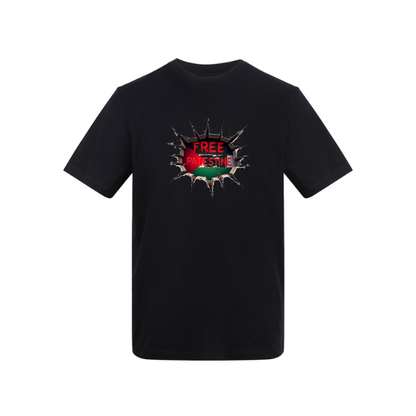 Ummah Trends Free Palestinian Flag Print T-Shirt