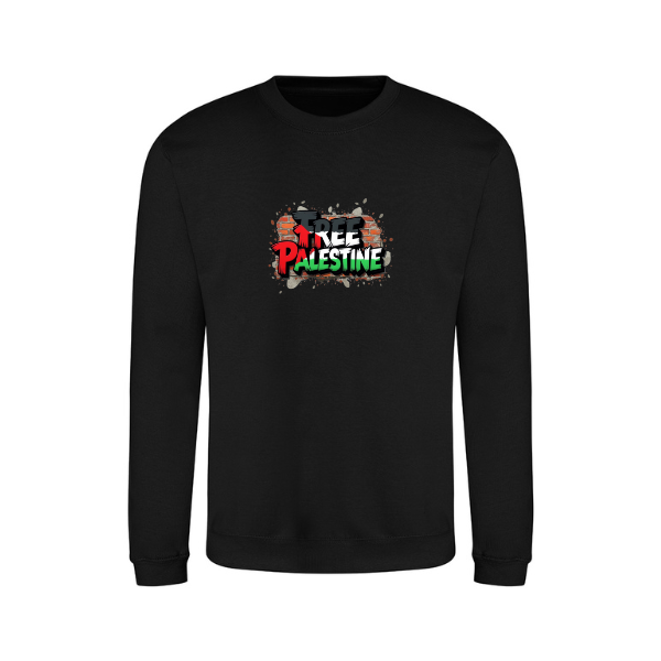 Ummah Trends Free Palestine Print Sweatshirt