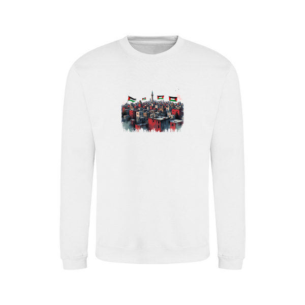 Ummah Trends Free Palestine Print Sweatshirt