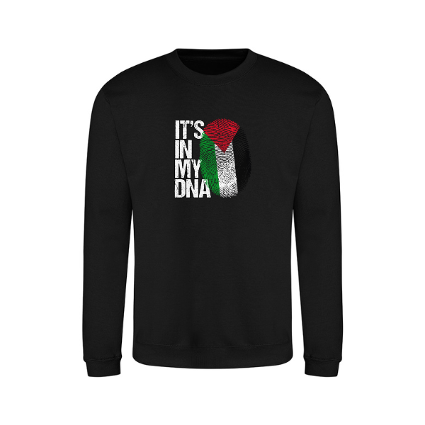 Ummah Trends Palestinian Flag IT'S IN MY DNA Print Sweatshirt
