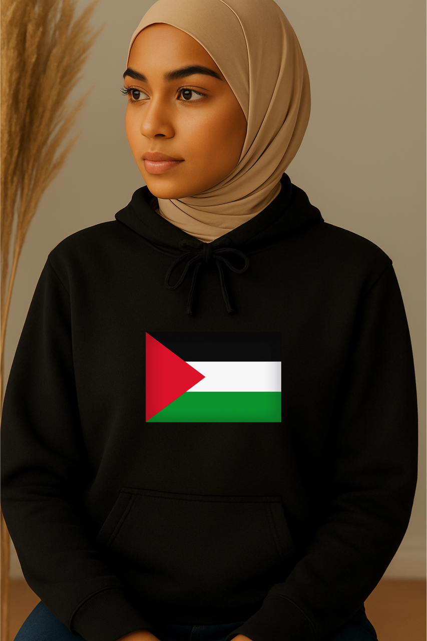 Ummah Trends Palestinian Flag Print Hoodie