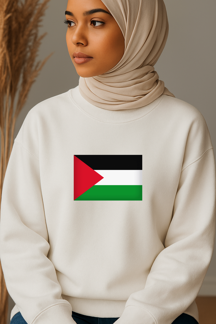 Ummah Trends Palestinian Flag Print Sweatshirt