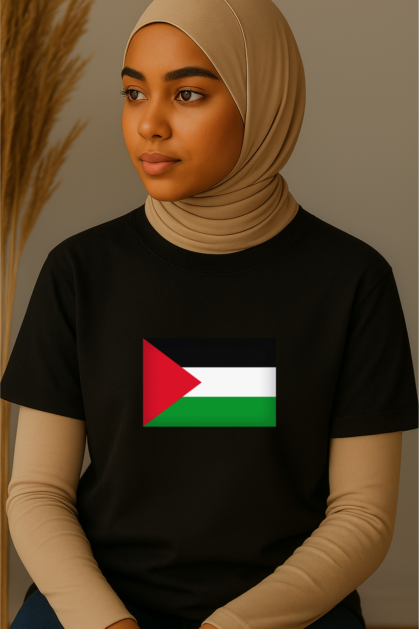 Ummah Trends Palestinian Flag Print T-Shirt