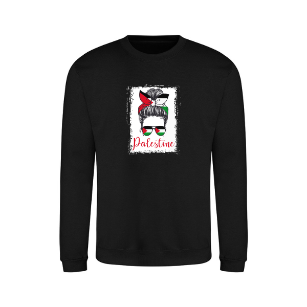Ummah Trends Palestinian Flag Sunglass Print Sweatshirt
