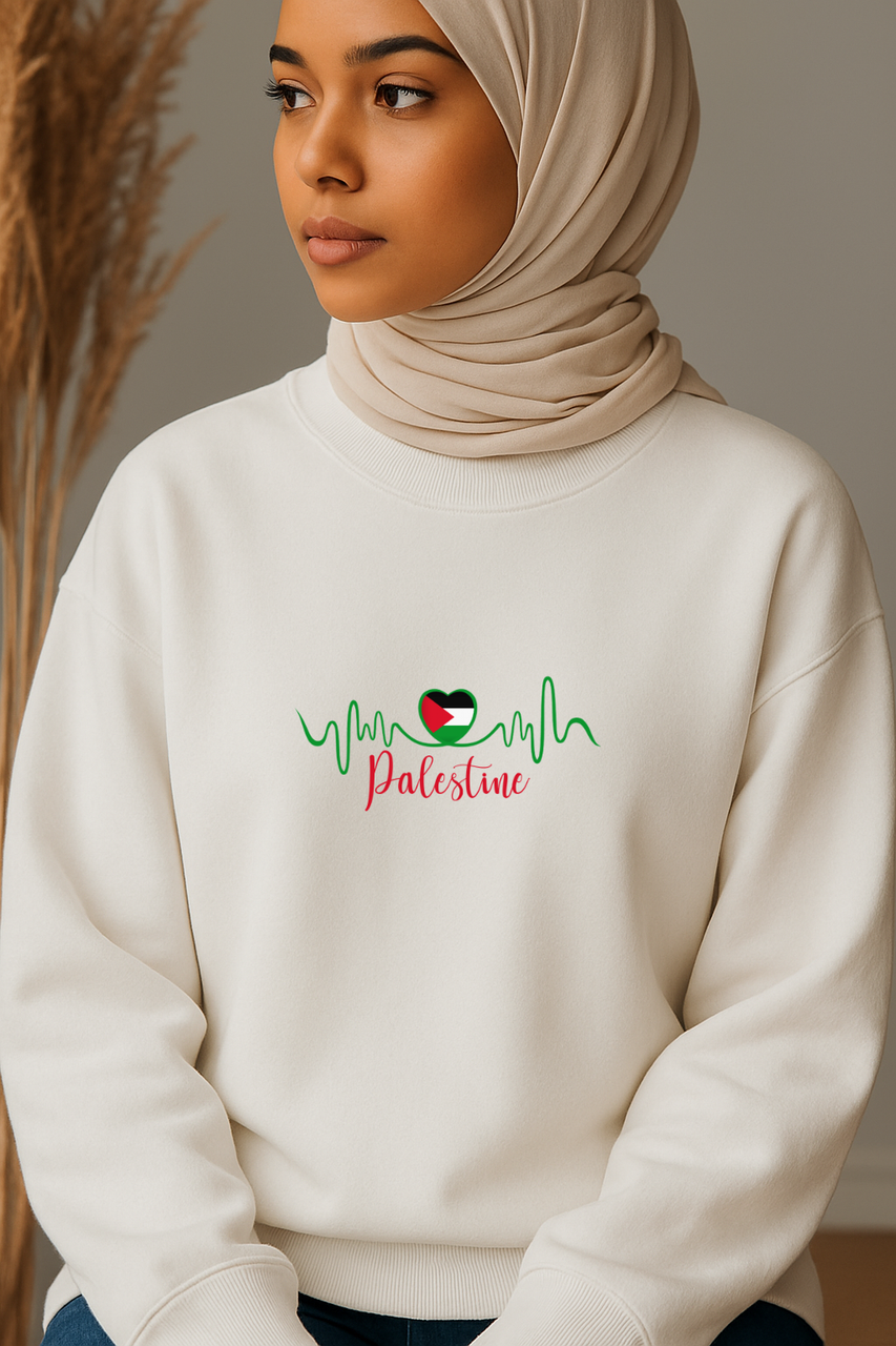 Ummah Trends Ummah Palestine Print Sweatshirt