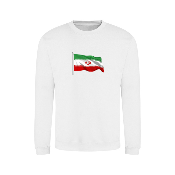 Ummah Trends Iranian Flag Map Print Sweatshirt