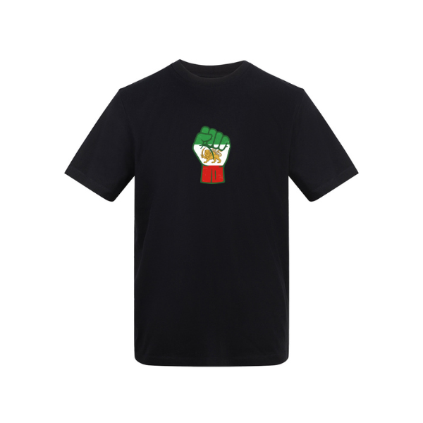 Ummah Trends Iranian Flag Fist Hand Print T-Shirt