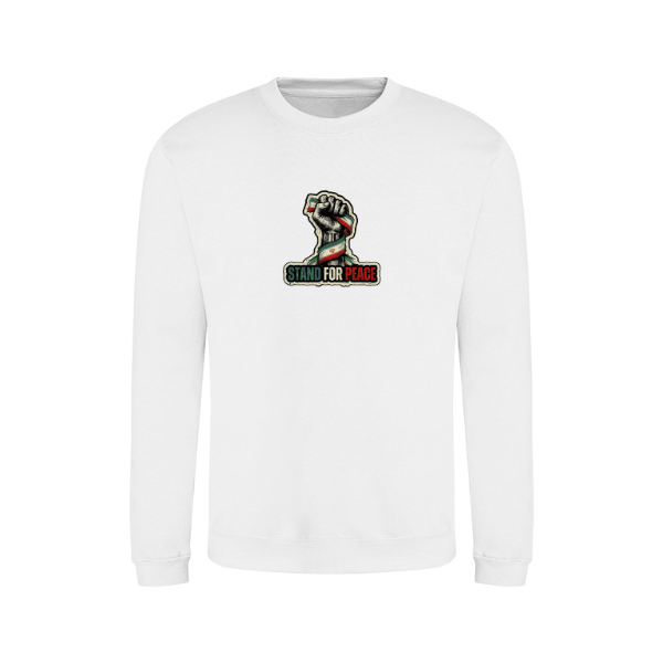 Ummah Trends STAND FOR PEACE Fist Hand Print Sweatshirt