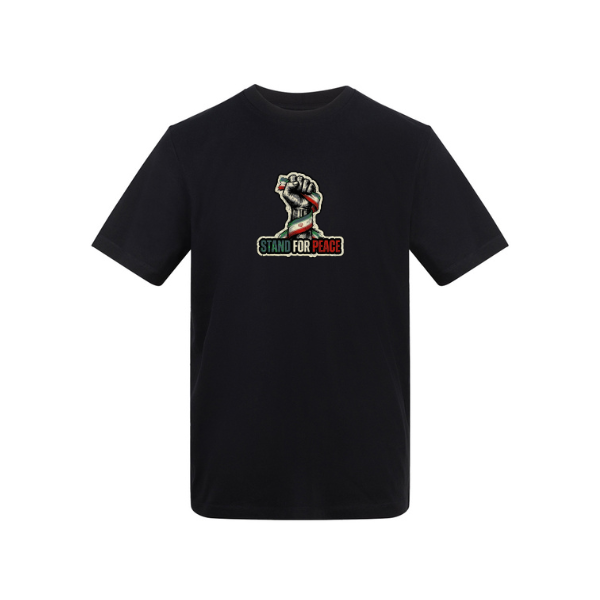 Ummah Trends STAND FOR PEACE Fist Hand Print T-Shirt