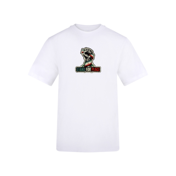 Ummah Trends STAND FOR PEACE Fist Hand Print T-Shirt