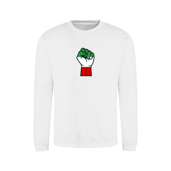 Ummah Trends Iranian Flag Fist Hand Print Sweatshirt
