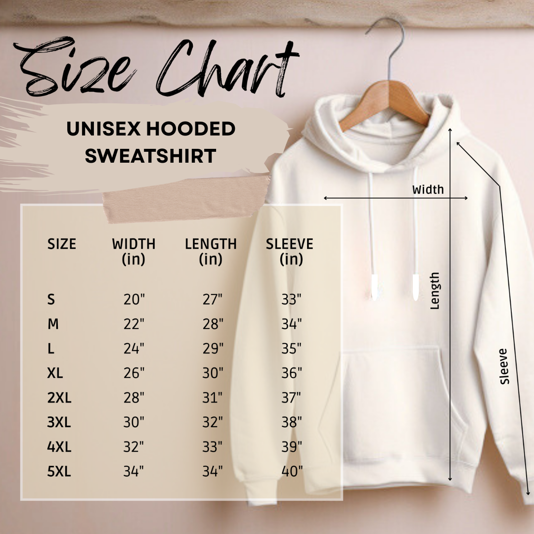 Hoodie Size Guide