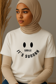 Ummah Trends Smile It's Sunnah Print T-Shirt