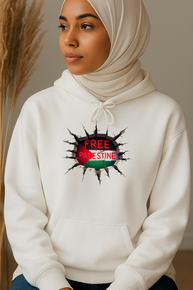 Ummah Trends Free Palestinian Flag Print Hoodie