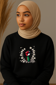 Ummah Trends Free Palestine Print Sweatshirt