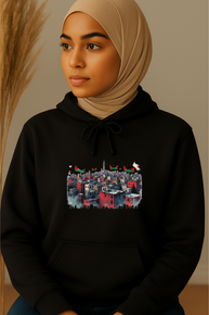 Ummah Trends Free Palestine Print Hoodie