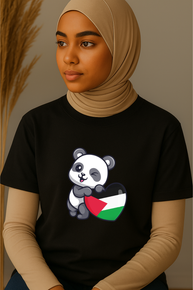 Ummah Trends Palestinian Flag Panda Print T-Shirt