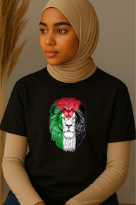 Ummah Trends Palestinian Flag Rose Print T-Shirt