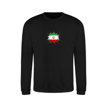Ummah Trends Iranian Flag Map Print Sweatshirt