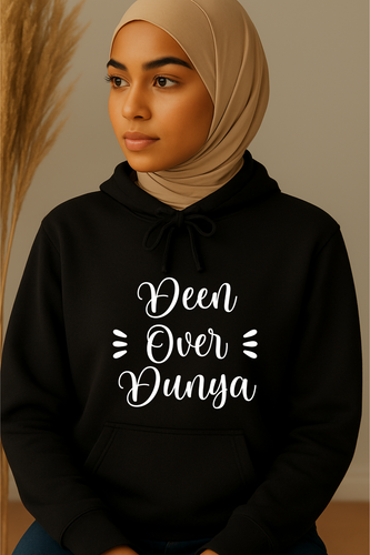Ummah Trends Deen Over Dunya Hoodie