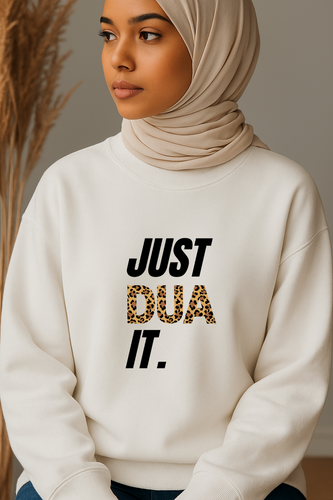 Ummah Trends JUST Dua IT Print Sweatshirt