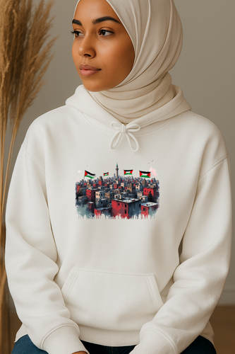 Ummah Trends Free Palestine Print Hoodie