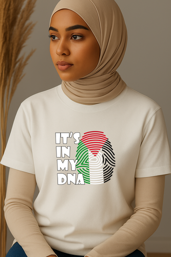 Ummah Trends Palestinian Flag IT'S IN MY DNA Print T-Shirt