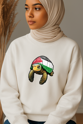 Ummah Trends Palestinian Flag Turtle Print Sweatshirt