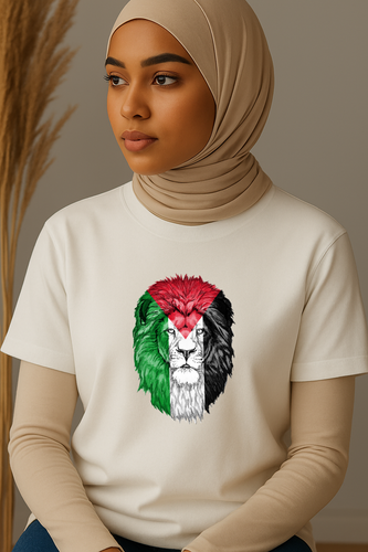 Ummah Trends Palestinian Flag Rose Print T-Shirt