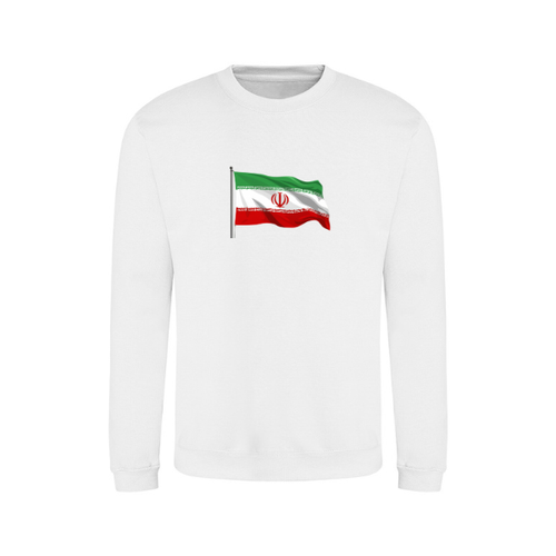 Ummah Trends Iranian Flag Map Print Sweatshirt