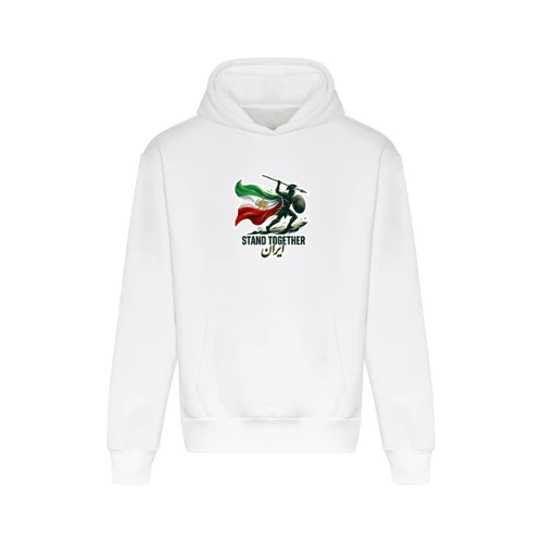 Ummah Trends Iranian Flag STAND TOGETHER Print Hoodie