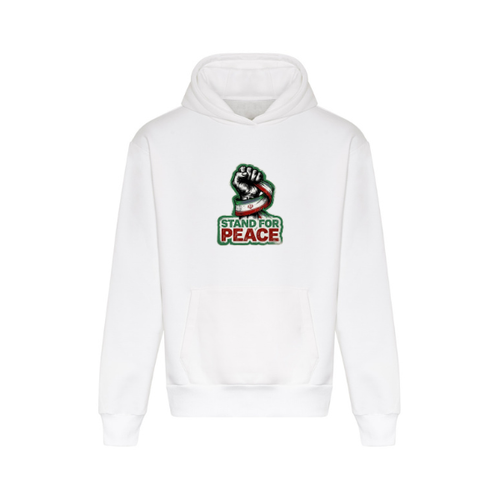 Ummah Trends STAND FOR PEACE Fist Hand Print Hoodie
