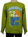 Boys Long Sleeve T-Shirt Top Bike Print Green