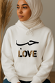 Ummah Trends LOVE Print Hoodie