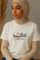 Ummah Trends Start With Bismillah Print T-Shirt