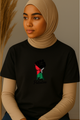 Ummah Trends Palestinian Flag Fist Hand Print T-Shirt
