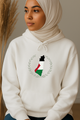 Ummah Trends Palestinian Flag Map Print Hoodie