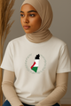 Ummah Trends Palestinian Flag Map Print T-Shirt