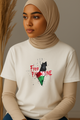 Ummah Trends Free Palestinian Flag Map Print T-Shirt
