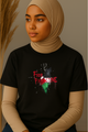 Ummah Trends Free Palestinian Flag Map Print T-Shirt