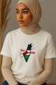Ummah Trends Free Palestinian Flag Map Print T-Shirt