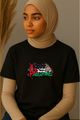 Ummah Trends Free Palestine Print T-Shirt