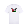Ummah Trends Free Palestinian Flag Butterfly Print T-Shirt