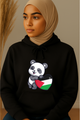 Ummah Trends Palestinian Flag Panda Print Hoodie
