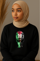 Ummah Trends Palestinian Flag The Lion Stands Proud Print Sweatshirt