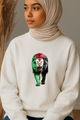 Ummah Trends Palestinian Flag The Lion Stands Proud Print Sweatshirt