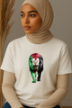 Ummah Trends Palestinian Flag The Lion Stands Proud Print T-Shirt