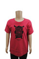 Boys T-Shirt Top Bulls Eye Print Red